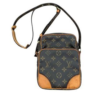 Authentic Louis Vuitton Monogram Amazon Shoulder Crossbody Bag Brown Unisex
